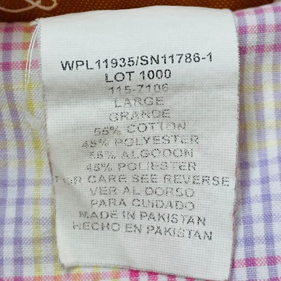 Vtg Stan Herman Signature II Seersucker Robe Sz L Duster House Coat Embroidered - Picture 7 of 7